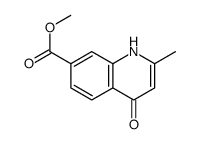 4-羟基-2-甲基喹啉-7-羧酸甲酯结构式