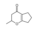 2-methyl-3,5,6,7-tetrahydro-2H-cyclopenta[b]pyran-4-one结构式