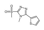 4-methyl-3-methylsulfonyl-5-thiophen-2-yl-1,2,4-triazole Structure