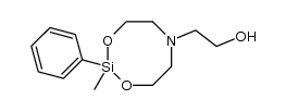 2-methyl-2-phenyl-6-(2-hydroxyethyl)-1,3,6,2-dioxazasilocane Structure