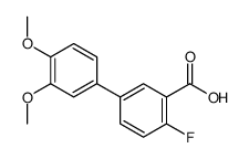 5-(3,4-dimethoxyphenyl)-2-fluorobenzoic acid结构式