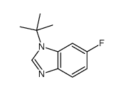 1-叔丁基-6-氟苯并咪唑结构式