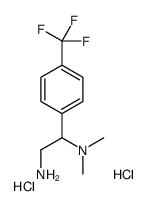 N,N-dimethyl-1-[4-(trifluoromethyl)phenyl]ethane-1,2-diamine,dihydrochloride结构式