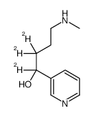 1,2,2-trideuterio-4-(methylamino)-1-pyridin-3-ylbutan-1-ol Structure