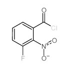 3-Fluoro-2-nitrobenzoyl chloride结构式
