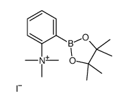 2-(N,N,N-Trimethylammonium)phenylboronic acid, pinacol ester, iodide salt结构式
