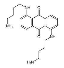 1,5-bis(4-aminobutylamino)anthracene-9,10-dione结构式