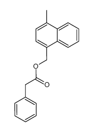 4-methyl-1-naphthylmethyl phenylacetate结构式