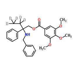 N-Benzy N,N-Didesmethyl Trimebutine-d5 Structure