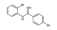 4-bromo-N-(2-bromophenyl)benzimidamide结构式
