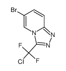 6-bromo-3-(chloro-difluoro-methyl)-[1,2,4]triazolo[4,3-a]pyridine结构式