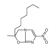 2-heptyl-2-methyl-6-nitro-3H-imidazo[2,1-b][1,3]oxazole结构式