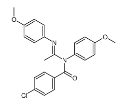 N1-(p-Chlorobenzoyl)-N1,N2-di(p-methoxyphenyl)acetamidine Structure