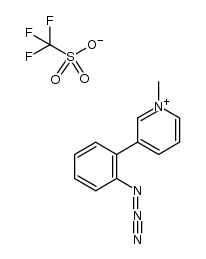 1-methyl-3-(2-azidophenyl)pyridinium triflate Structure
