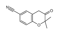 2,2-dimethyl-3-oxo-4H-chromene-6-carbonitrile结构式