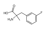 3-氟-alpha-甲基-L-苯丙氨酸结构式