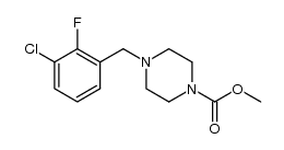 methyl 4-(3-chloro-2-fluorobenzyl)piperazine-1-carboxylate结构式