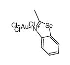 trichloro(2-methylbenzoselenazole)gold(III)结构式