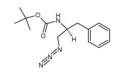 (2-azido-1-benzyl-ethyl)-carbamic acid tert-butyl ester结构式