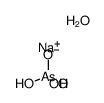 sodium dihydrogenarsenate 1-hydrate Structure