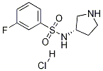 3-氟-N-(S)-吡咯烷-3-基-苯磺酰胺盐酸盐结构式