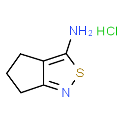 5,6-Dihydro-4H-cyclopenta[c]isothiazol-3-amine hydrochloride structure