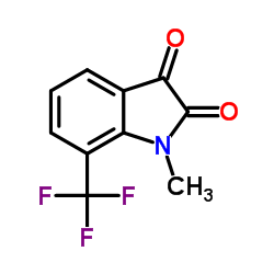 1-Methyl-7-(trifluoromethyl)-1H-indole-2,3-dione Structure