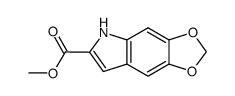 5H-[1,3]Dioxolo[4,5-f]indole-6-carboxylic acid methyl ester结构式