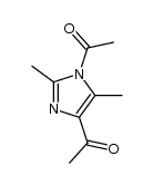 1-(1-acetyl-2,5-dimethyl-1H-imidazol-4-yl)-ethanone结构式