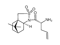 N-(allylglycinoyl)-(1R,2S)-bornane-10,2-sultam Structure