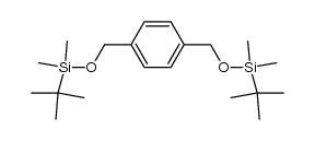 1,4-di(t-butyldimethylsiloxymethyl)benzene结构式