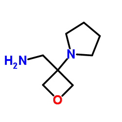 [3-(吡咯烷-1-基)氧杂环丁-3-基]甲胺结构式
