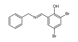 N-3,5-dibromo-salicylidene-2-benzylamine Structure