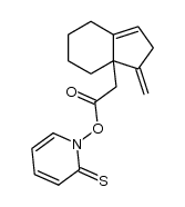 2-thioxopyridin-1(2H)-yl 2-(1-methylene-2,4,5,6,7,7a-hexahydro-1H-inden-7a-yl)acetate结构式