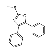 2-(methylthio)-4,5-diphenyloxazole结构式