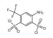 5-Amino-α.α.α-trifluor-toluol-2.4-disulfonsaeuredichlorid结构式