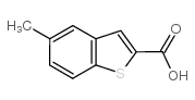 5-甲基-1-苯并噻吩-2-羧酸结构式
