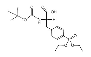 Nα-Boc-4-(diethoxyphosphinyl)-L-phenylalanine Structure