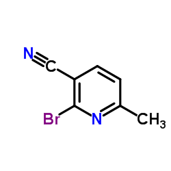 2-溴-6-甲基烟腈结构式