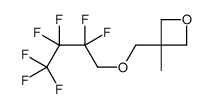 3-(2,2,3,3,4,4,4-heptafluorobutoxymethyl)-3-methyloxetane结构式