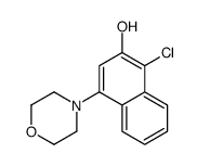 1-Chloro-4-(4-morpholinyl)-2-naphthol Structure