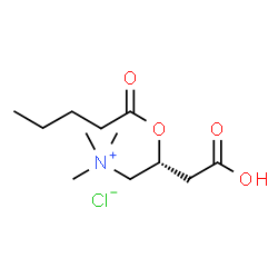 Valeryl-L-carnitine (chloride) Structure