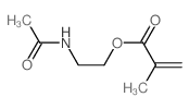 2-Propenoic acid,2-methyl-, 2-(acetylamino)ethyl ester structure