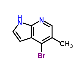 4-Bromo-5-methyl-1H-pyrrolo[2, 3-b]pyridine Structure