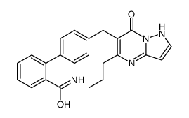 4'-((7-Hydroxy-5-propylpyrazolo(1,5-a)pyrimidin-6-yl)methyl)-(1,1'-biphenyl)-2-carboxamide structure