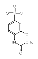 Benzenesulfonylchloride, 4-(acetylamino)-3-chloro- Structure