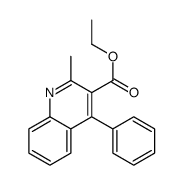 Ethyl 2-methyl-4-phenyl-3-quinolinecarboxylate结构式
