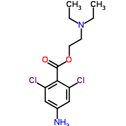 4-Amino-2,6-dichloro-benzoic acid 2-(diethylamino)ethyl ester Structure