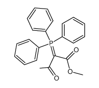 [acetyl(methoxycarbonyl)methylene]triphenylphosphorane结构式