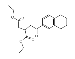 3-[5,6,7,8-Tetrahydro-naphthoyl-(2)]-propan-1,2-dicarbonsaeure-diethylester Structure